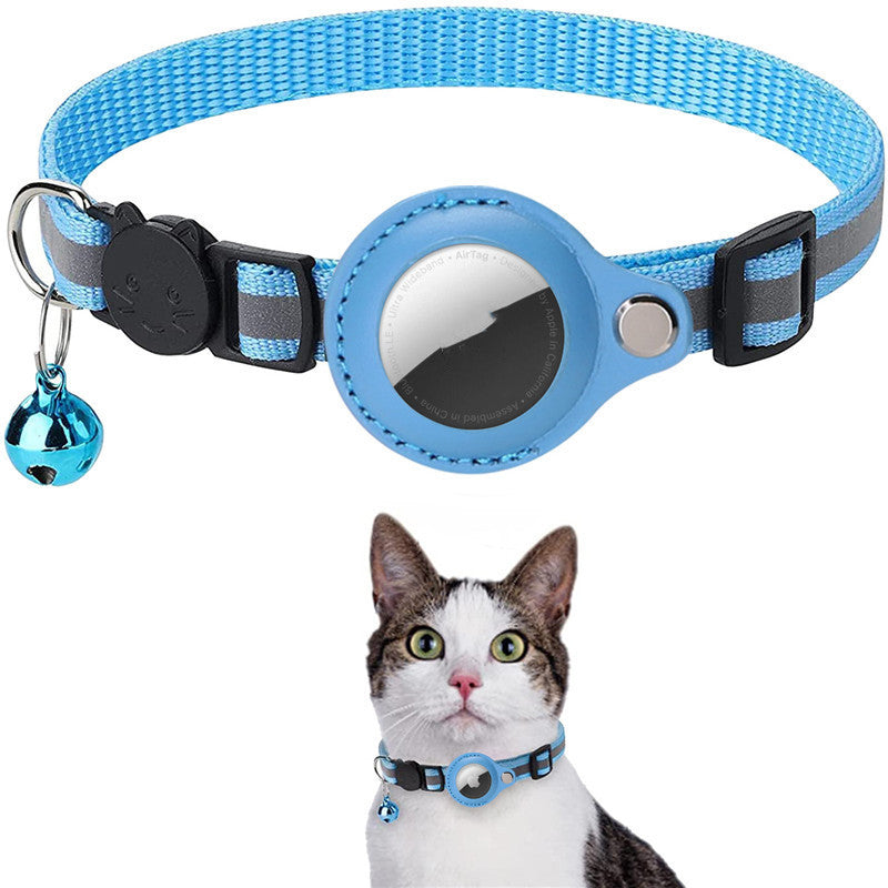 Collare Riflettente con Porta AirTag per Cani e Gatti
