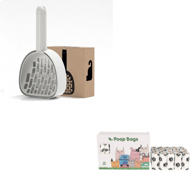 CleanStep™ – Paletta Igienica per Lettiera con Base e Dispenser