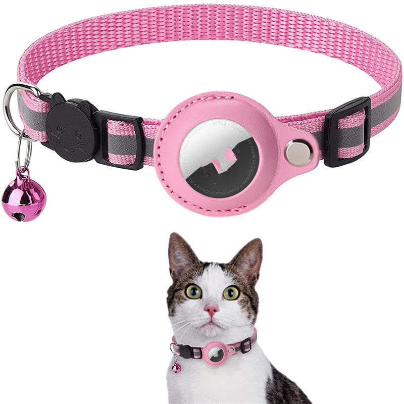 Collare Riflettente con Porta AirTag per Cani e Gatti