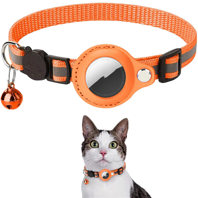 Collare Riflettente con Porta AirTag per Cani e Gatti