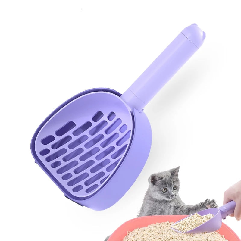 CleanStep™ – Paletta Igienica per Lettiera con Base e Dispenser