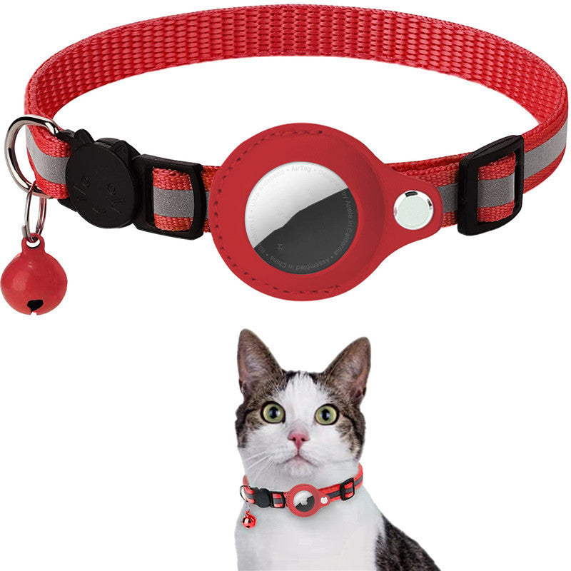 Collare Riflettente con Porta AirTag per Cani e Gatti