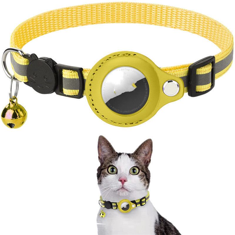 Collare Riflettente con Porta AirTag per Cani e Gatti