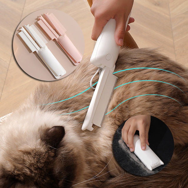 Groomy™ – Spazzola 3-in-1 Massaggiante e Scioglinodi