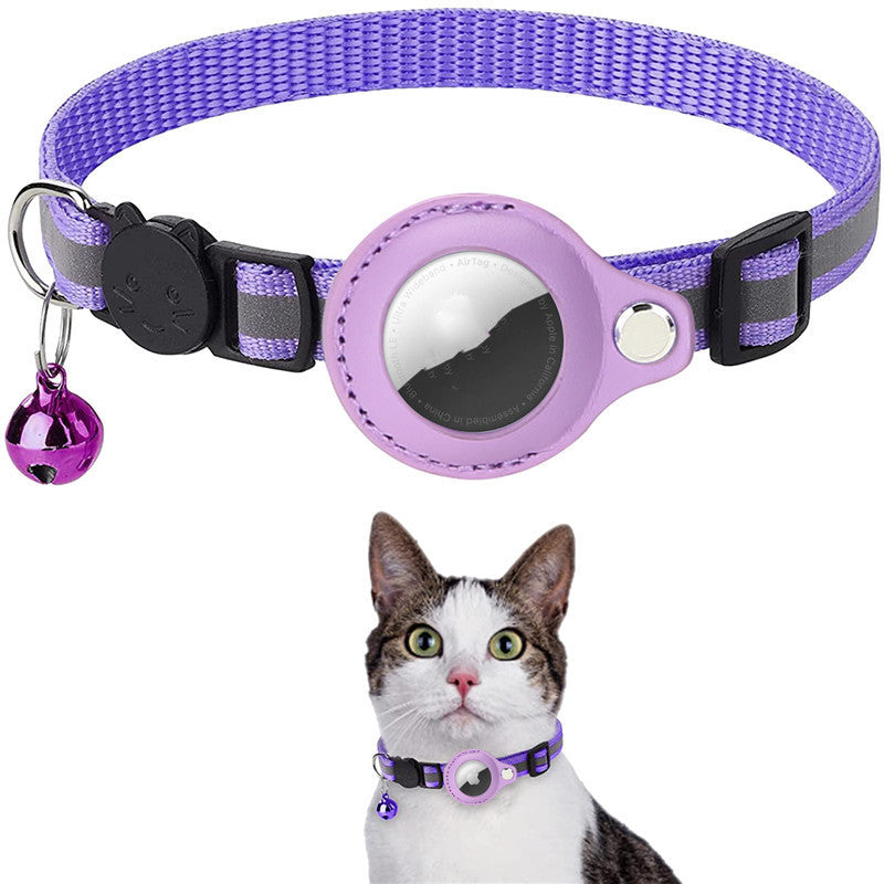 Collare Riflettente con Porta AirTag per Cani e Gatti